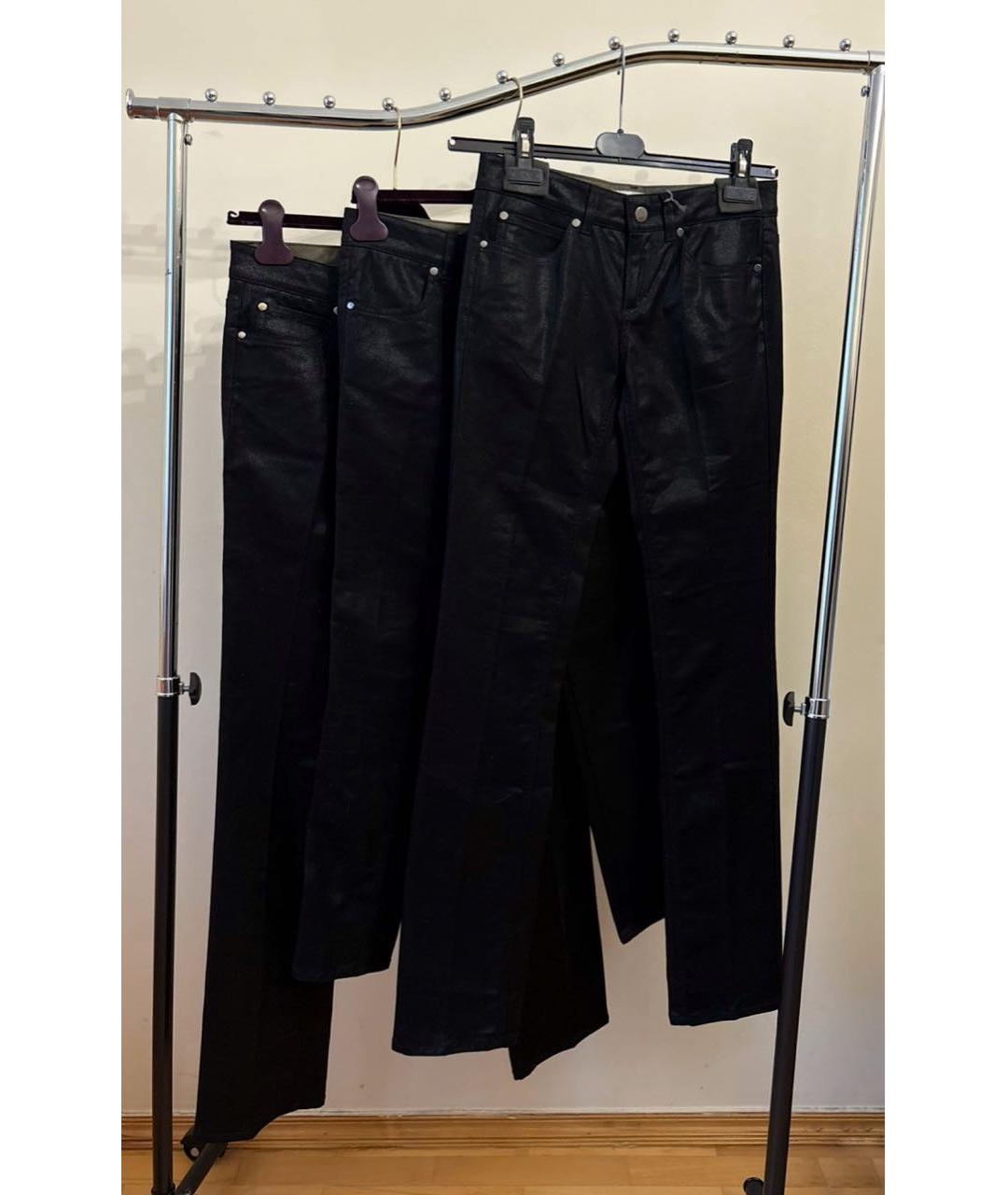 STELLA MCCARTNEY Черные хлопко-эластановые прямые джинсы, фото 5