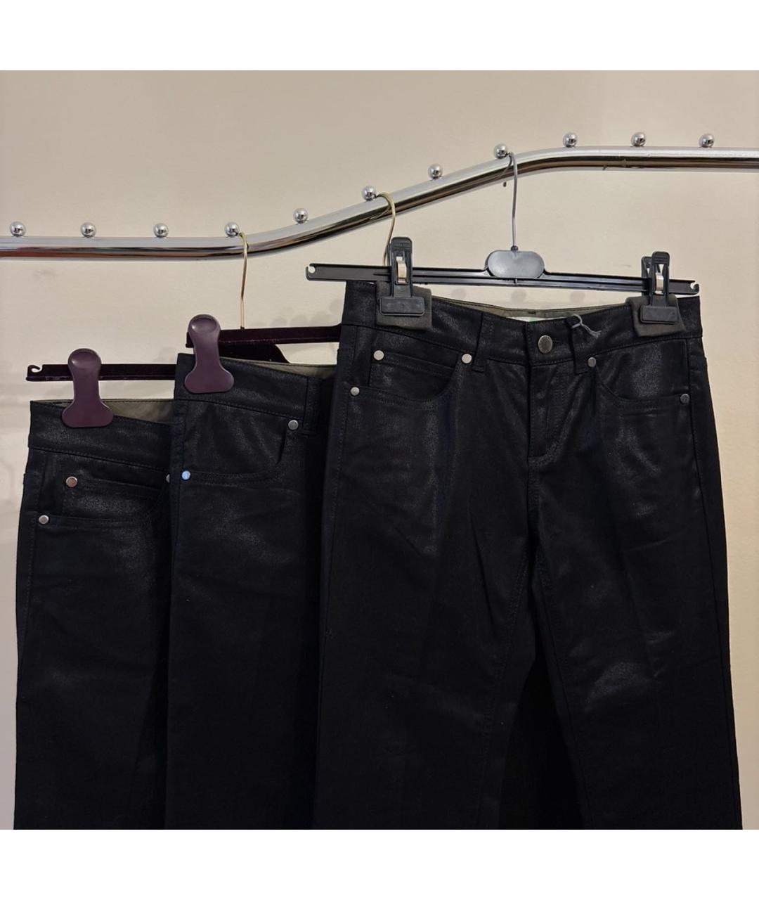 STELLA MCCARTNEY Черные хлопко-эластановые прямые джинсы, фото 2