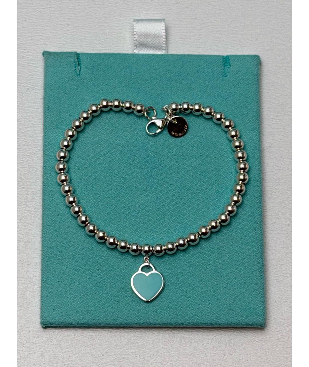 TIFFANY&CO Бирюзовый серебряный браслет, фото 4