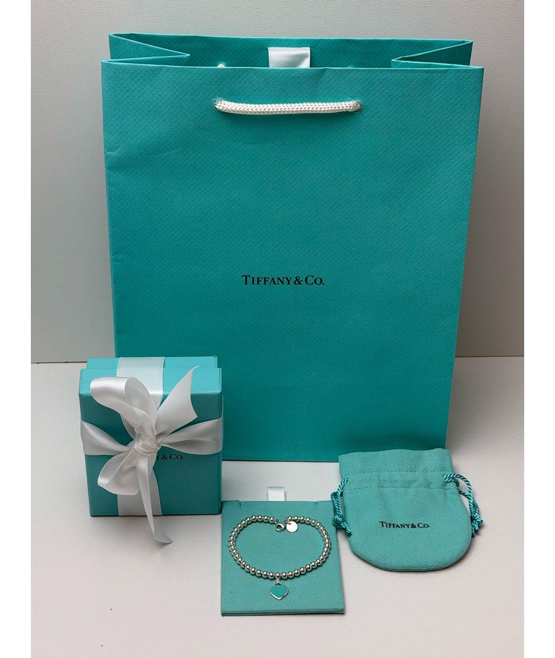 TIFFANY&CO Бирюзовый серебряный браслет, фото 3