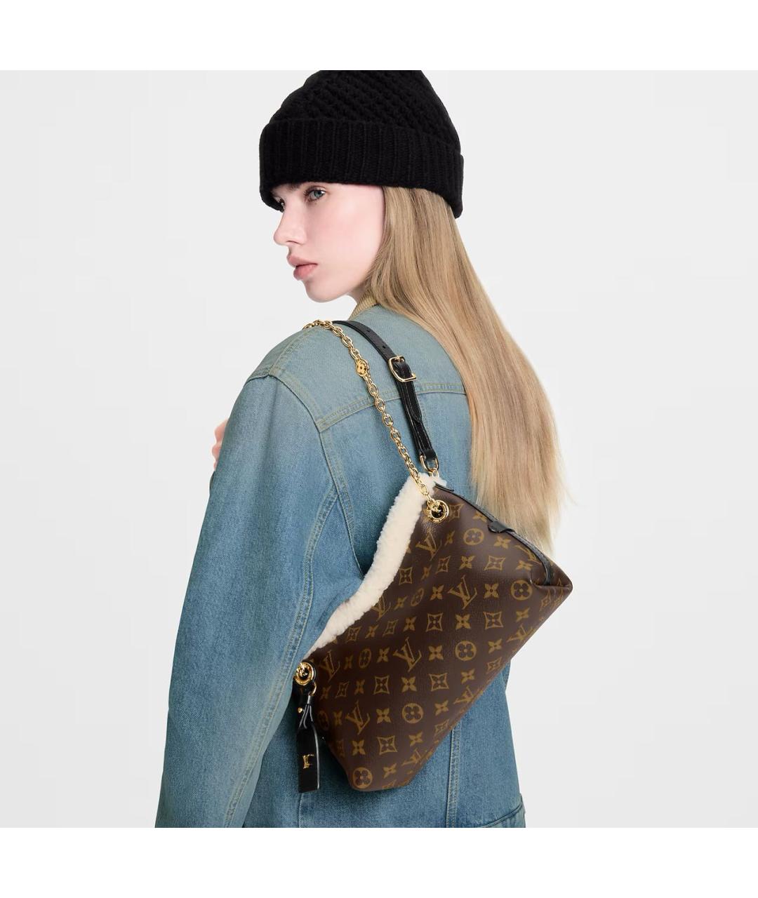 LOUIS VUITTON Коричневая сумка через плечо, фото 5