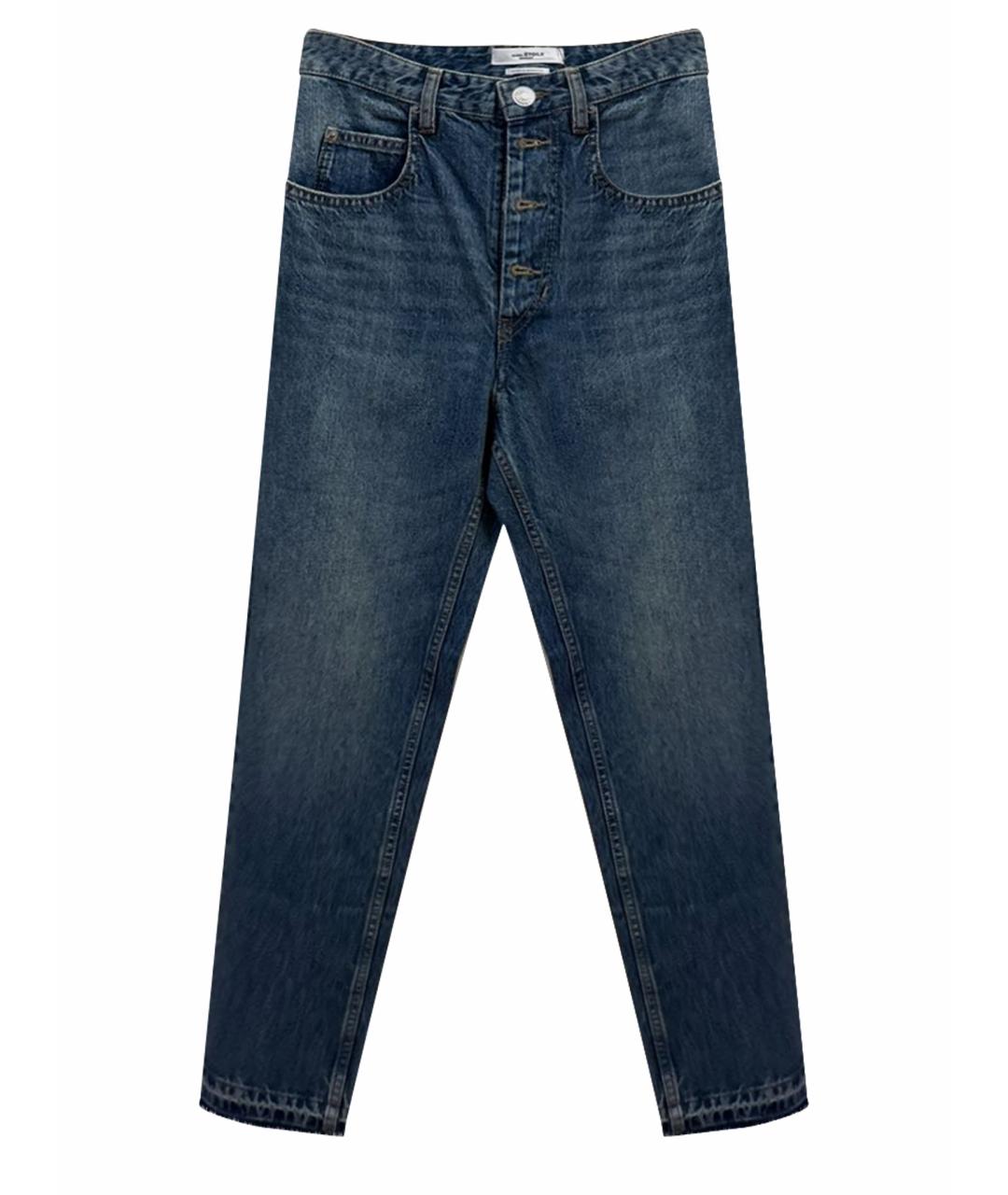 ISABEL MARANT ETOILE Синие хлопковые прямые джинсы, фото 1