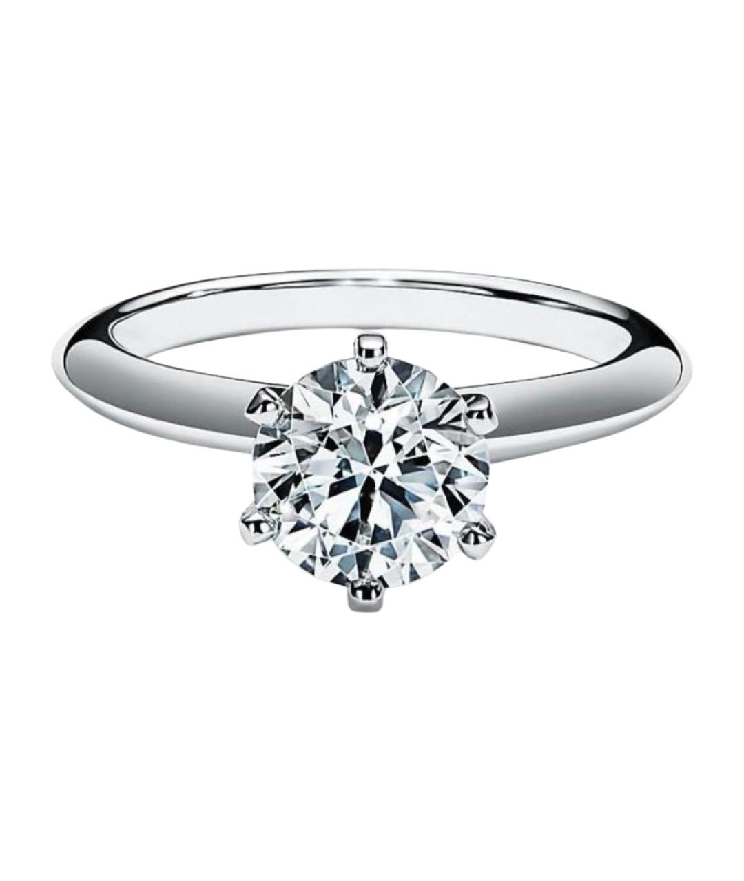 TIFFANY&CO Белое платиновое кольцо, фото 1