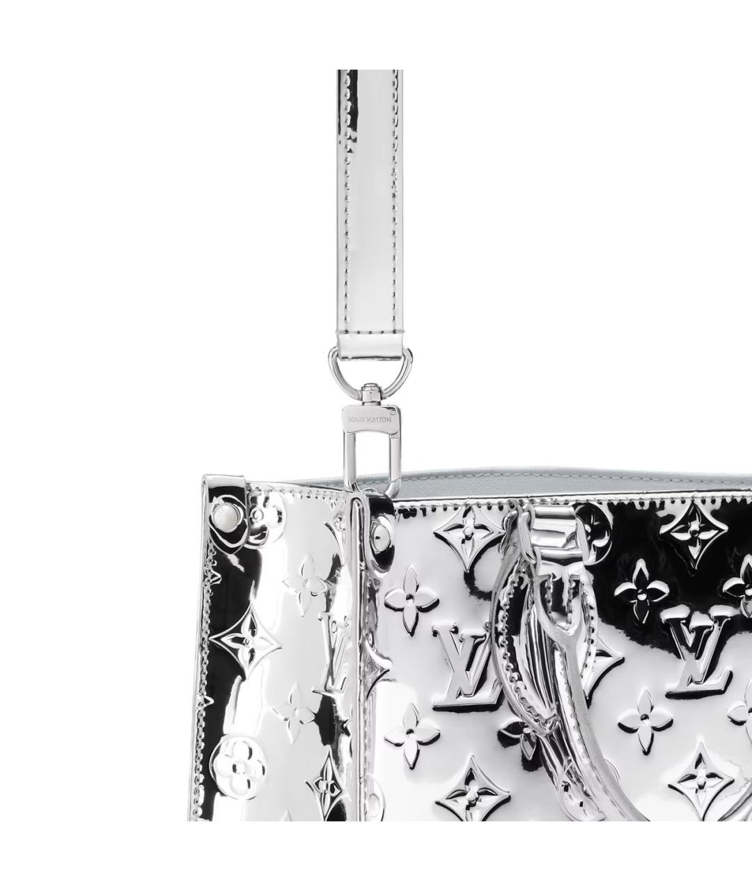 LOUIS VUITTON Серебряная сумка тоут, фото 2