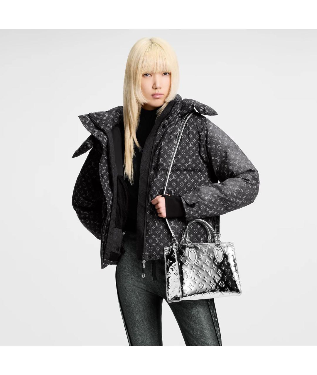 LOUIS VUITTON Серебряная сумка тоут, фото 4