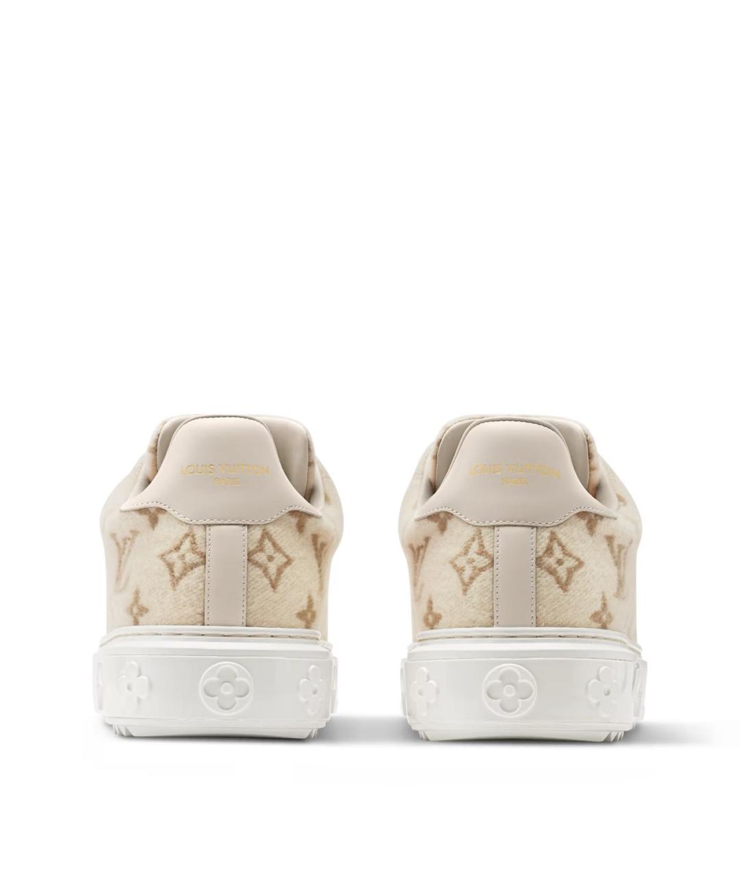 LOUIS VUITTON Бежевые кеды, фото 4