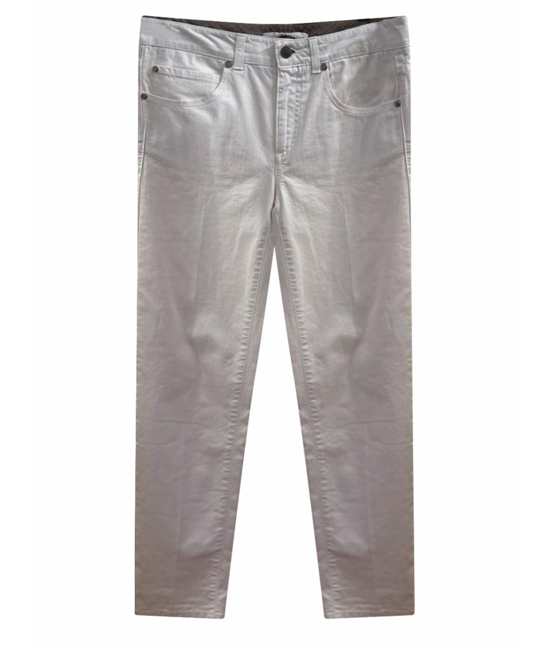 STELLA MCCARTNEY Белые хлопковые прямые джинсы, фото 1