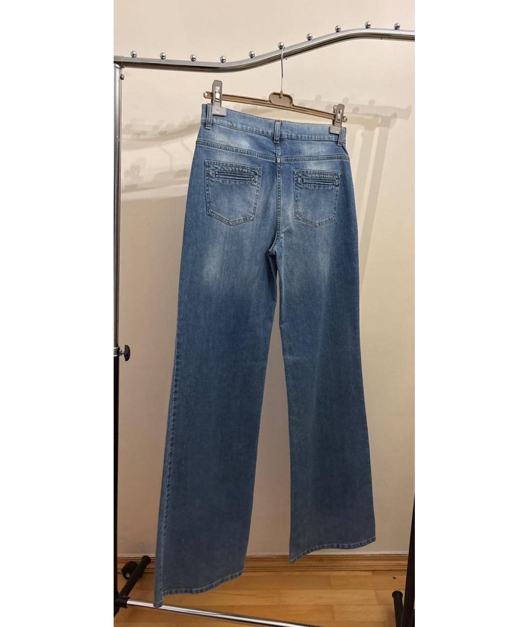 MICHAEL KORS Голубые хлопковые джинсы клеш, фото 3