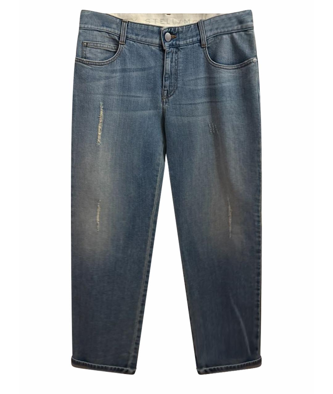 STELLA MCCARTNEY Голубые хлопковые прямые джинсы, фото 1