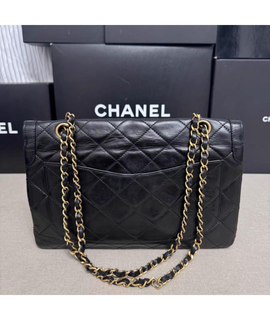 CHANEL Черная кожаная сумка тоут, фото 2