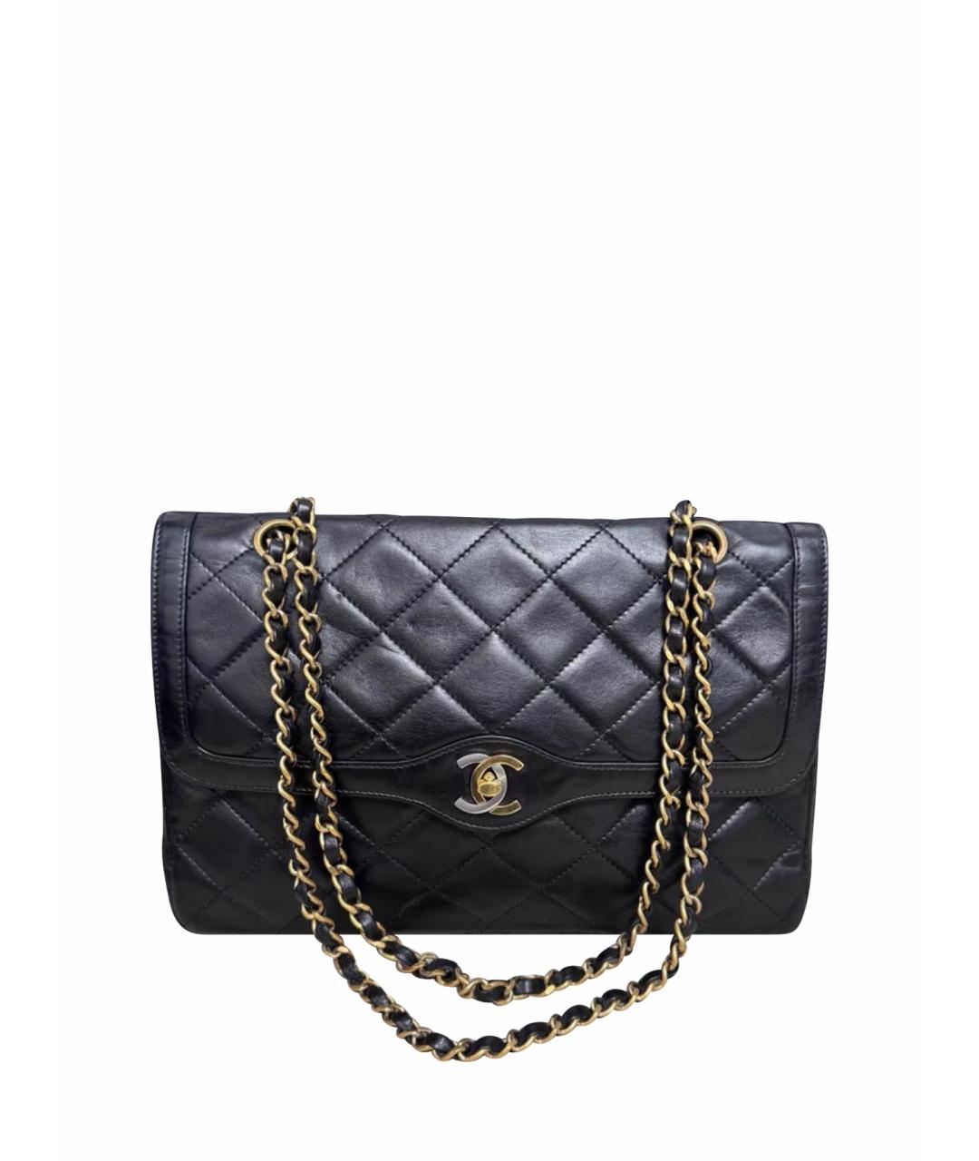 CHANEL Черная кожаная сумка тоут, фото 1