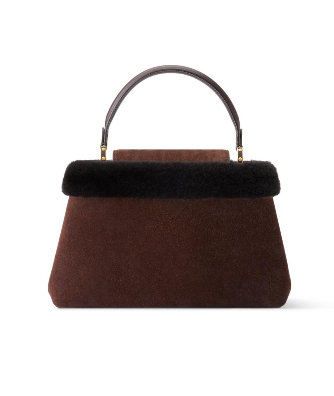 LOUIS VUITTON Коричневая сумка с короткими ручками, фото 5