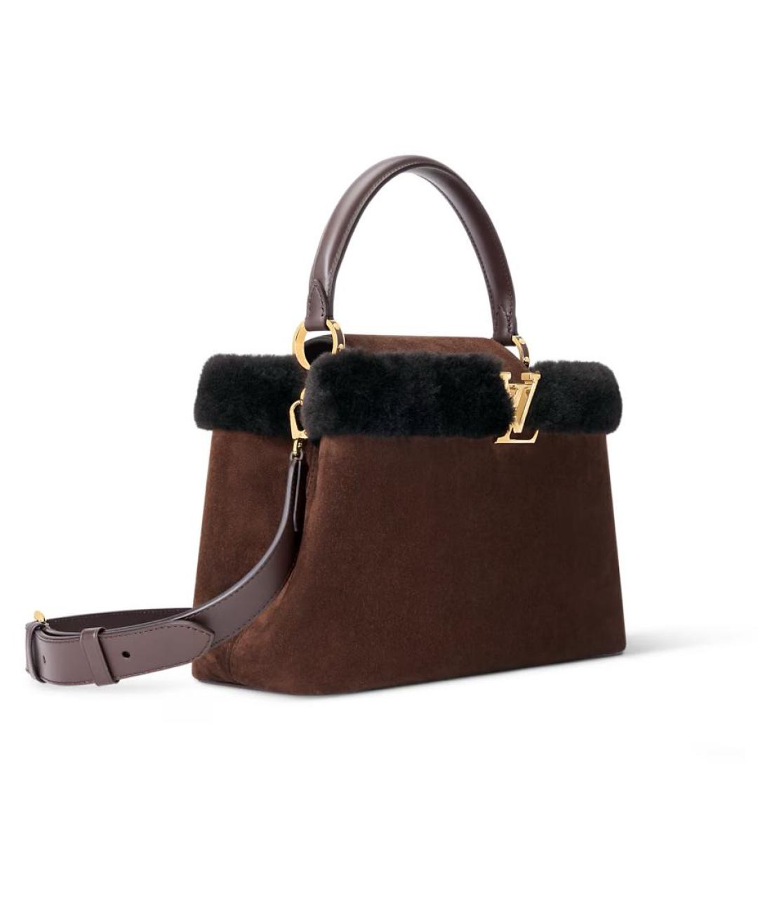 LOUIS VUITTON Коричневая сумка с короткими ручками, фото 3