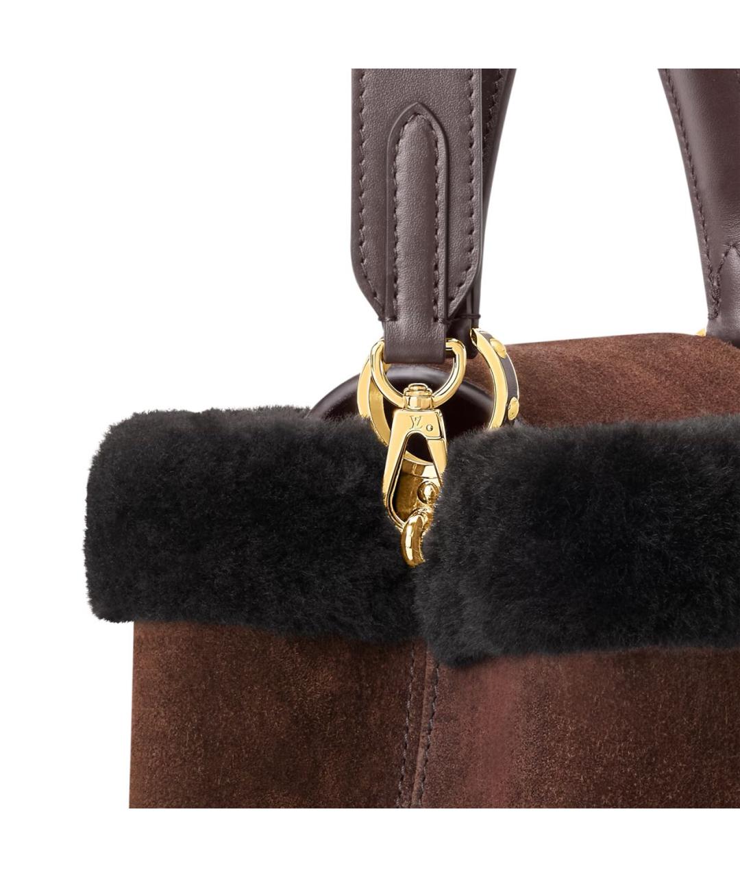 LOUIS VUITTON Коричневая сумка с короткими ручками, фото 2