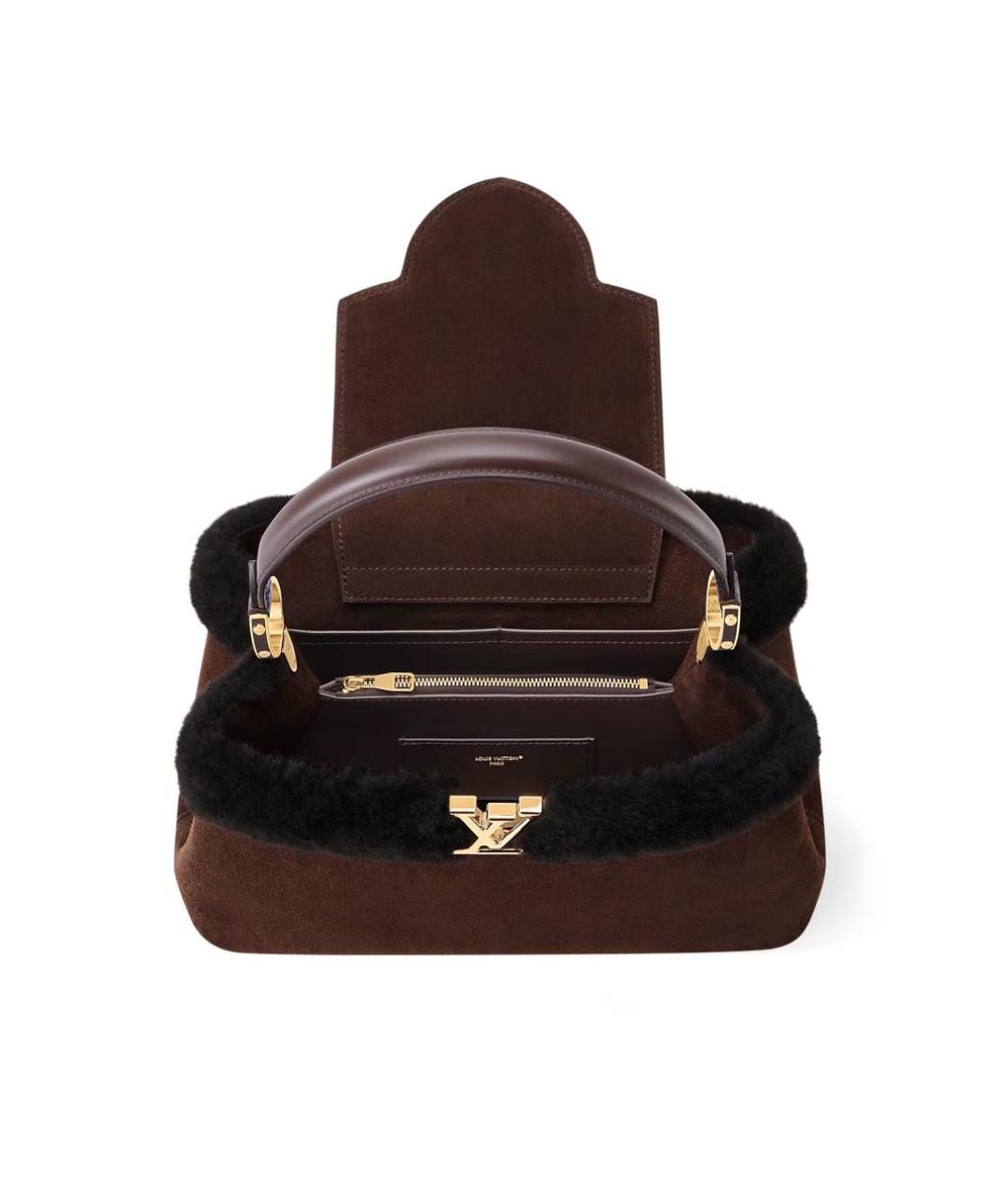 LOUIS VUITTON Коричневая сумка с короткими ручками, фото 4