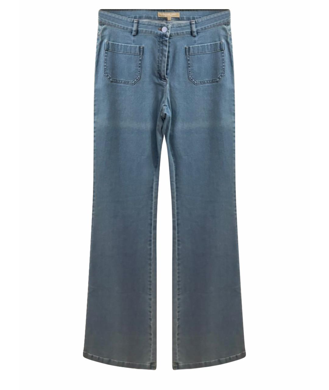 MICHAEL KORS Голубые хлопковые джинсы клеш, фото 1