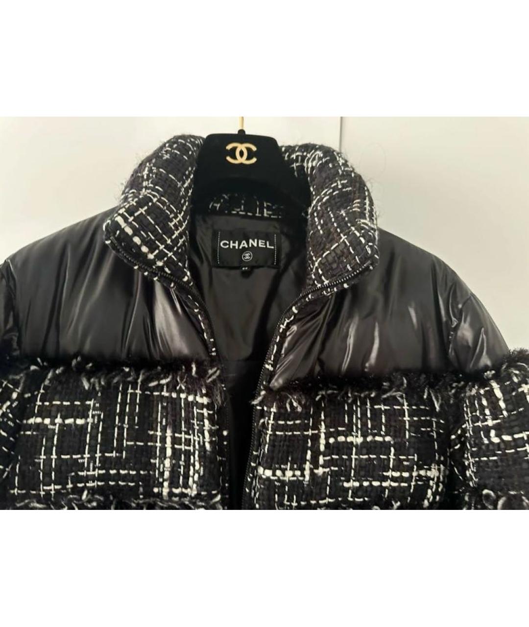 CHANEL Черный пуховик, фото 3