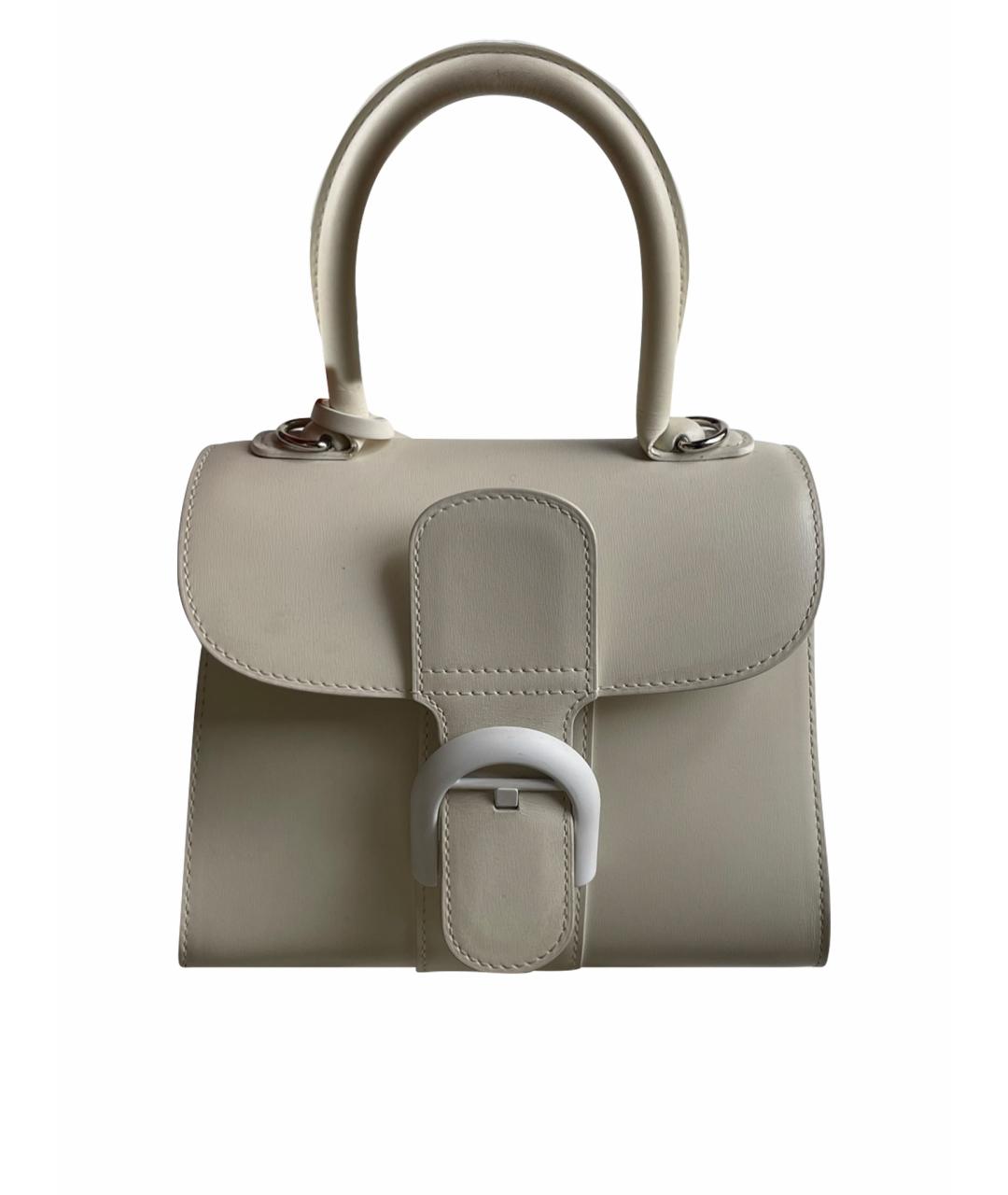 DELVAUX Белая кожаная сумка тоут, фото 1