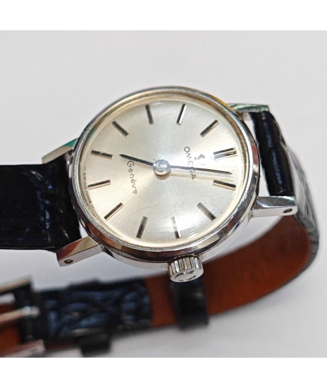OMEGA Белые часы, фото 6