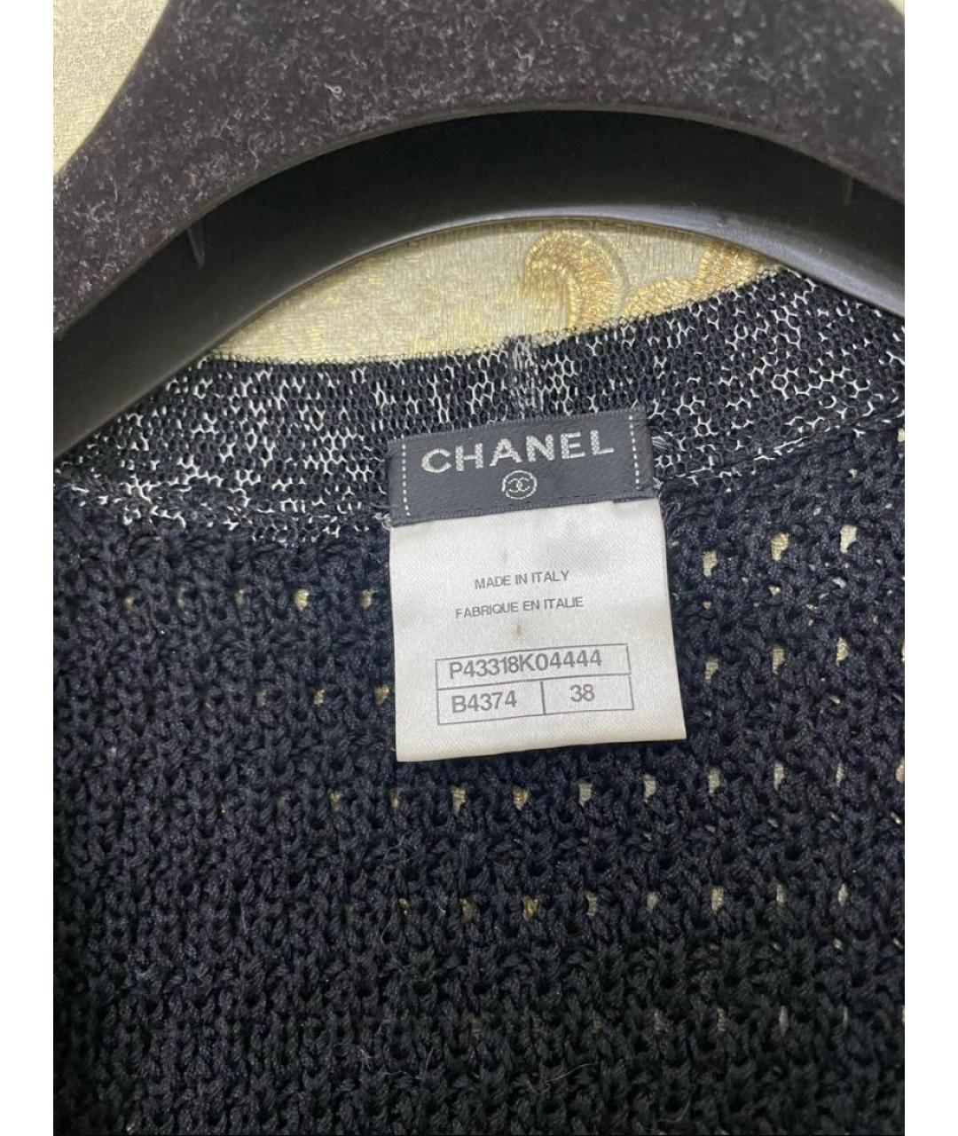 CHANEL Темно-синяя твидовая жилетка, фото 3