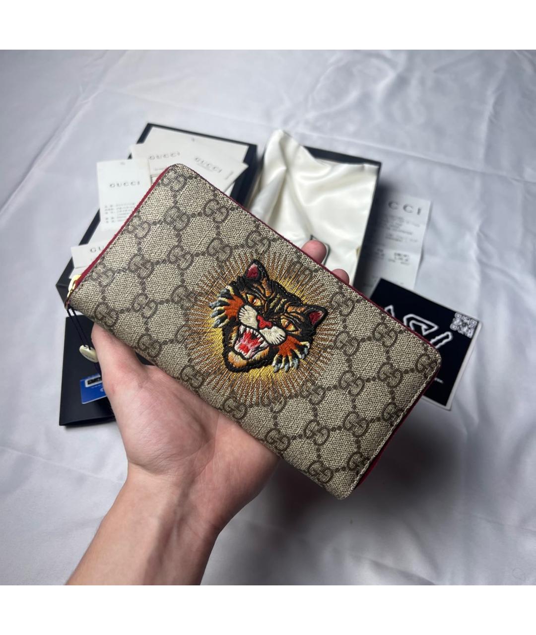 GUCCI Серый кошелек, фото 2