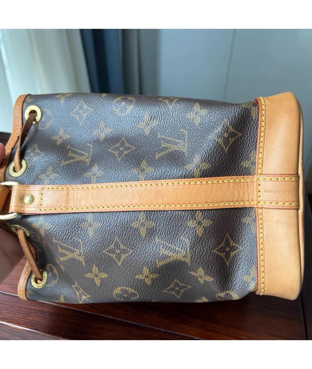 LOUIS VUITTON Коричневая кожаная сумка через плечо, фото 3