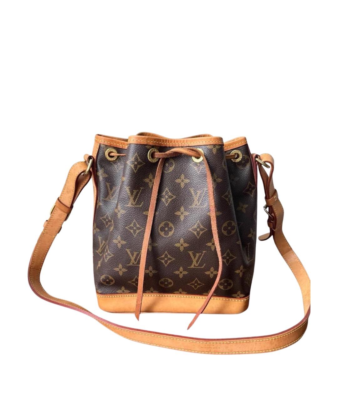 LOUIS VUITTON Коричневая кожаная сумка через плечо, фото 1