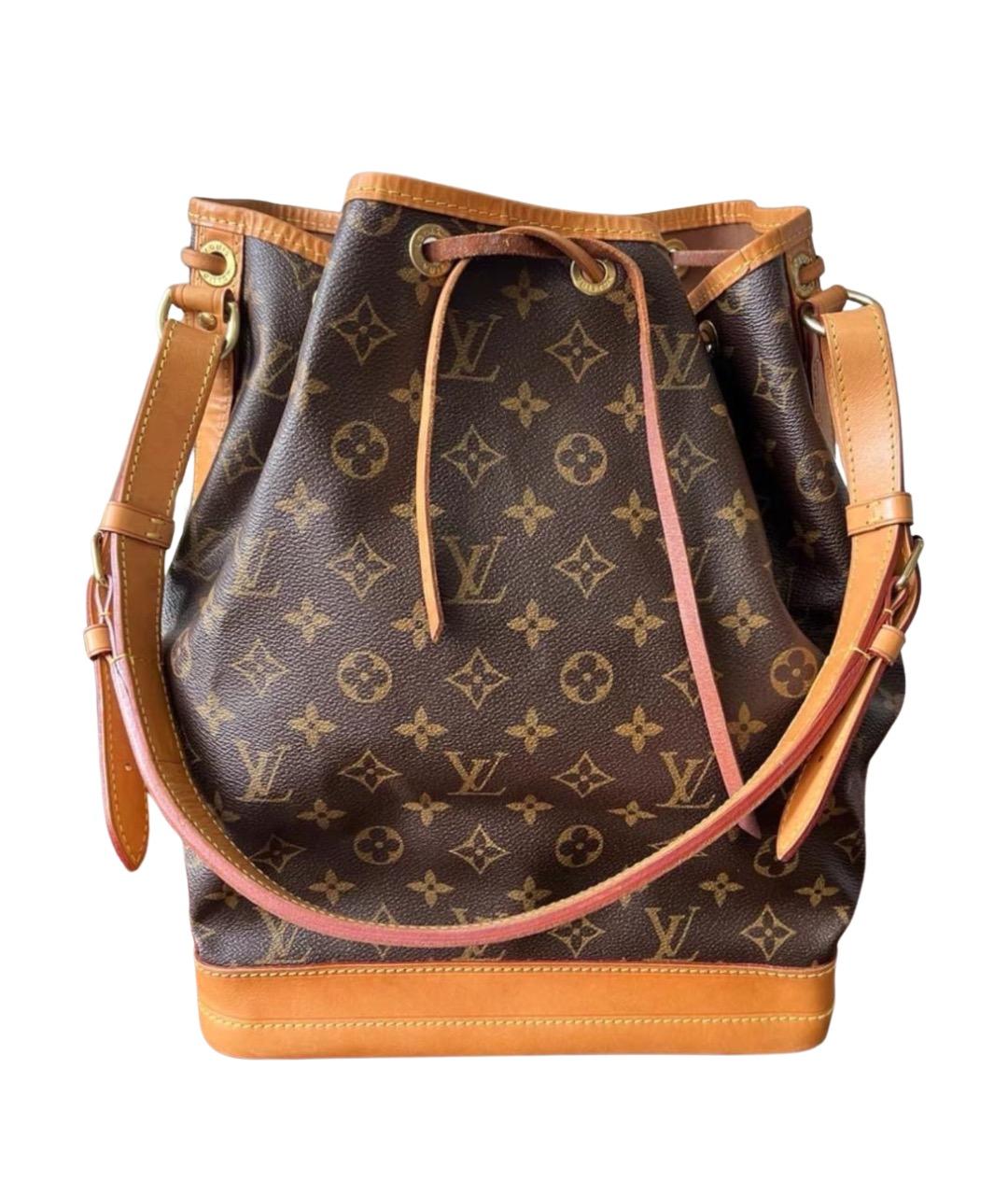 LOUIS VUITTON Коричневая кожаная сумка через плечо, фото 1