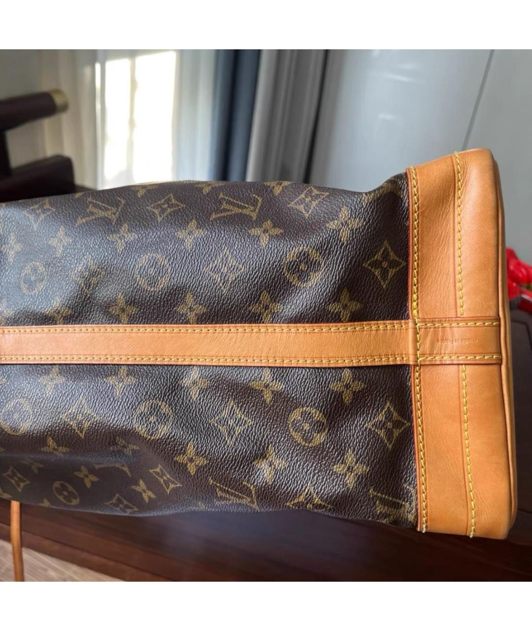 LOUIS VUITTON Коричневая кожаная сумка через плечо, фото 4