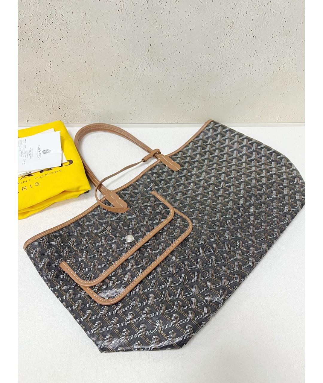 GOYARD Коричневая сумка тоут, фото 5