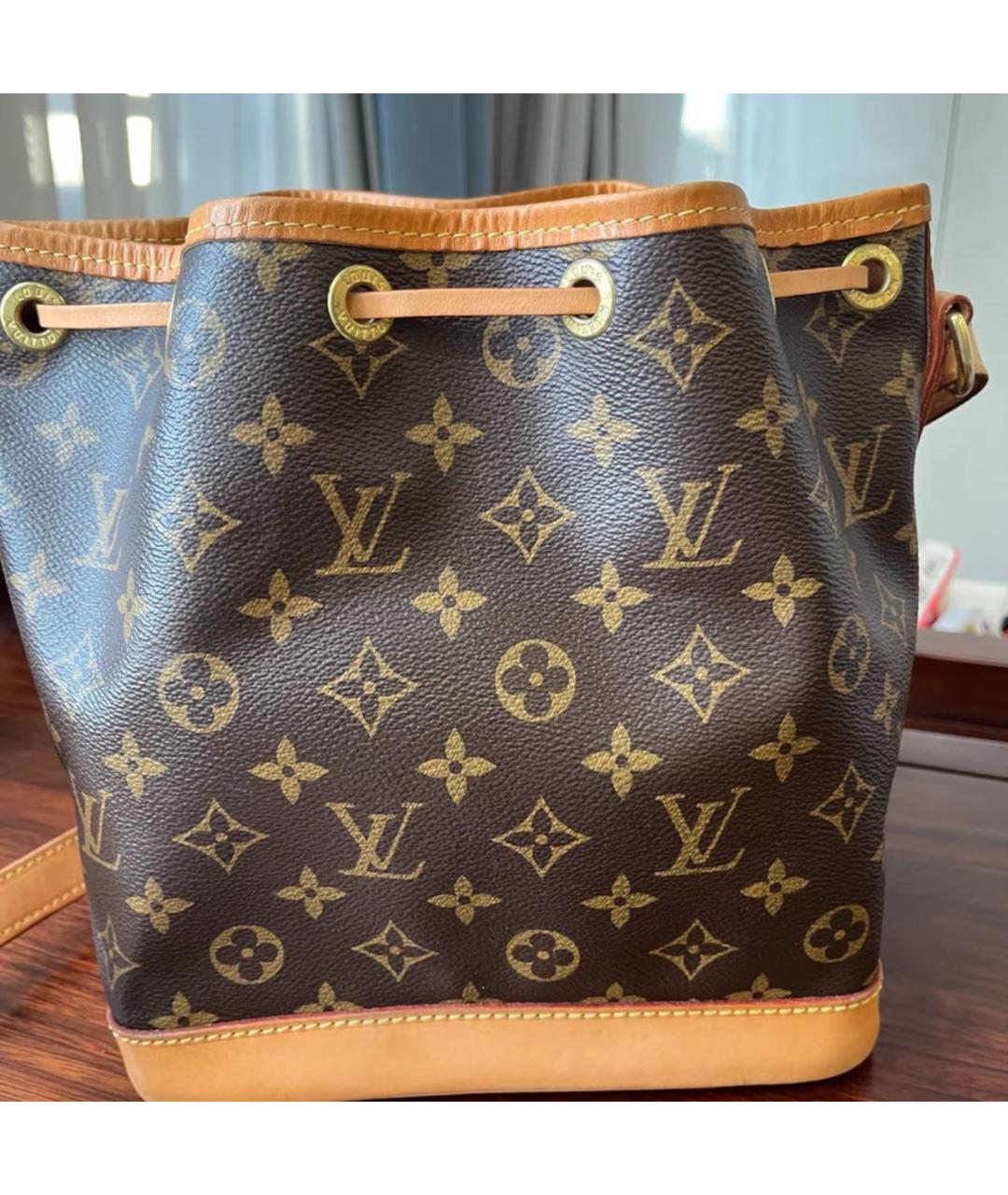 LOUIS VUITTON Коричневая кожаная сумка через плечо, фото 2