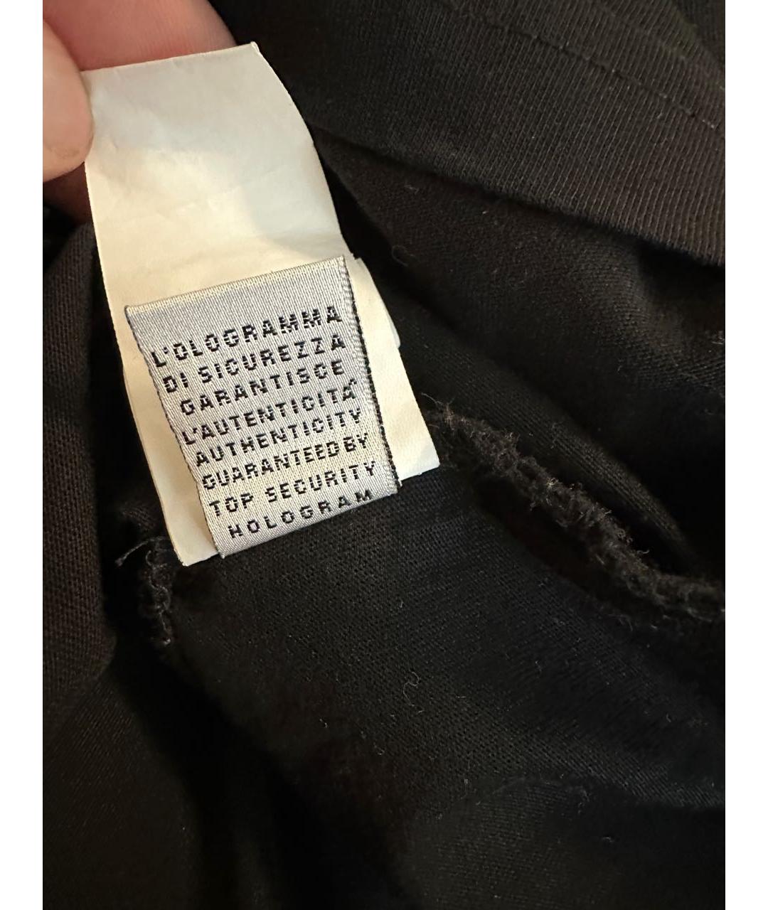 DOLCE&GABBANA Черная хлопковая футболка, фото 8
