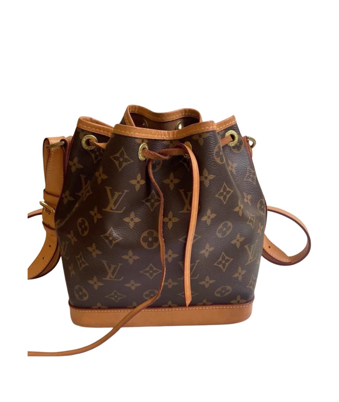 LOUIS VUITTON Коричневая кожаная сумка через плечо, фото 1