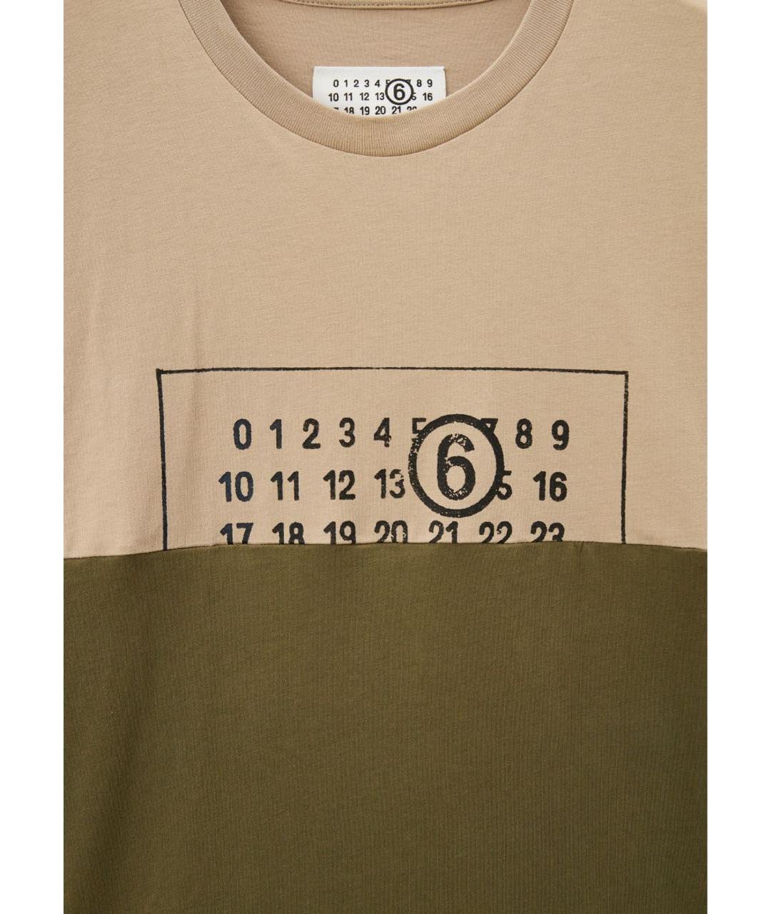 MM6 MAISON MARGIELA Мульти хлопковая футболка, фото 3