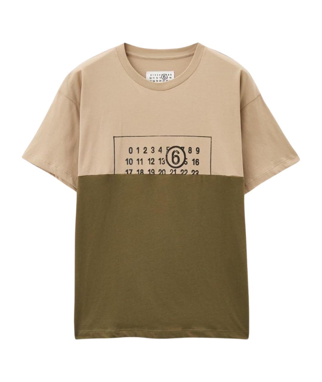 MM6 MAISON MARGIELA Мульти хлопковая футболка, фото 1
