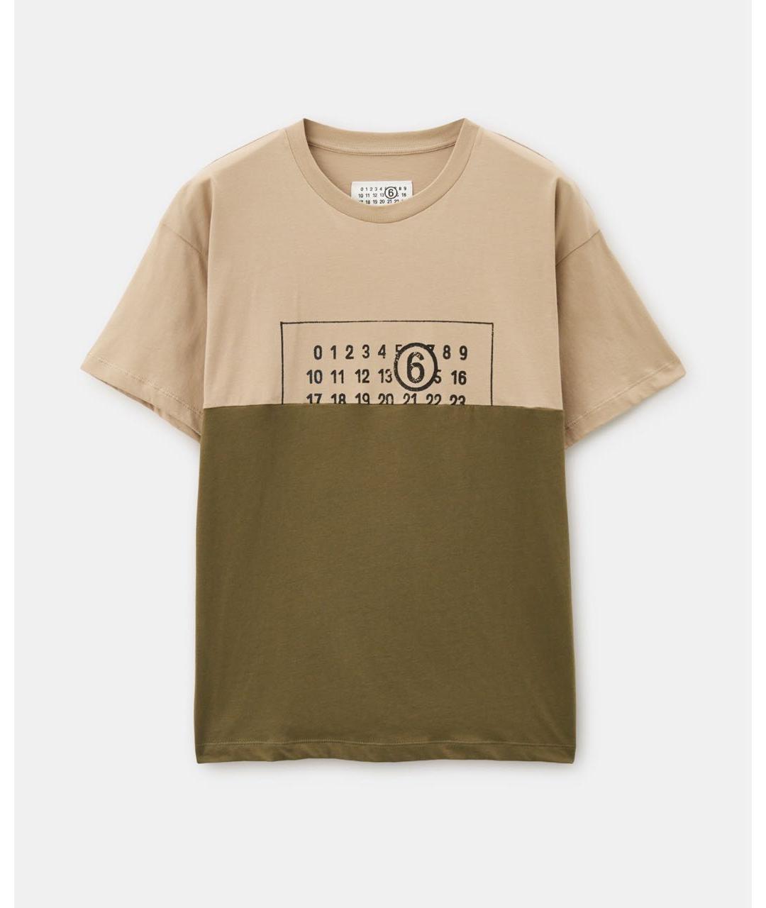 MM6 MAISON MARGIELA Мульти хлопковая футболка, фото 4