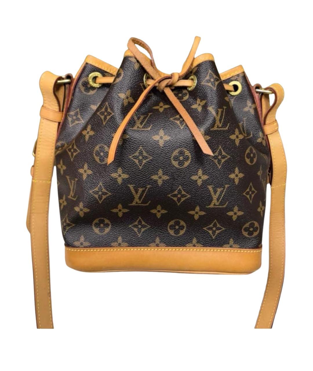 LOUIS VUITTON Коричневая кожаная сумка через плечо, фото 1