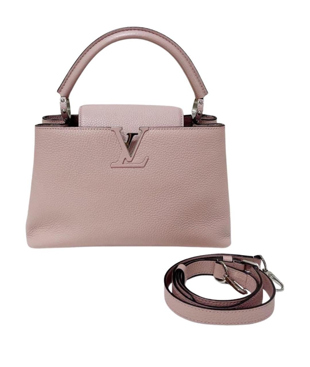 LOUIS VUITTON Розовая кожаная сумка с короткими ручками, фото 1