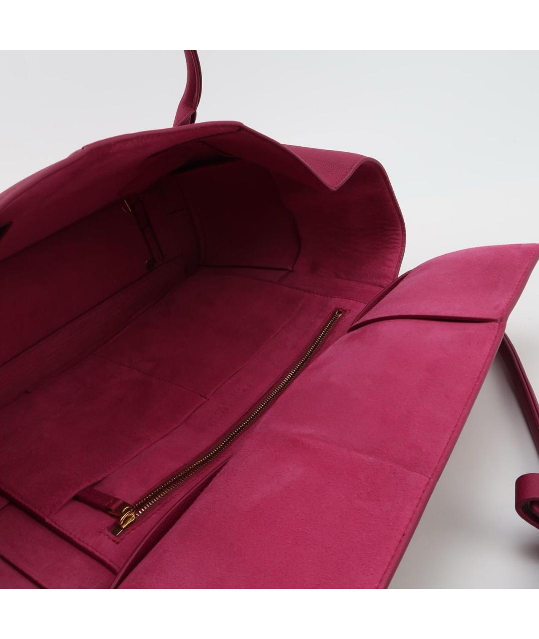 BOTTEGA VENETA Розовая кожаная сумка через плечо, фото 5