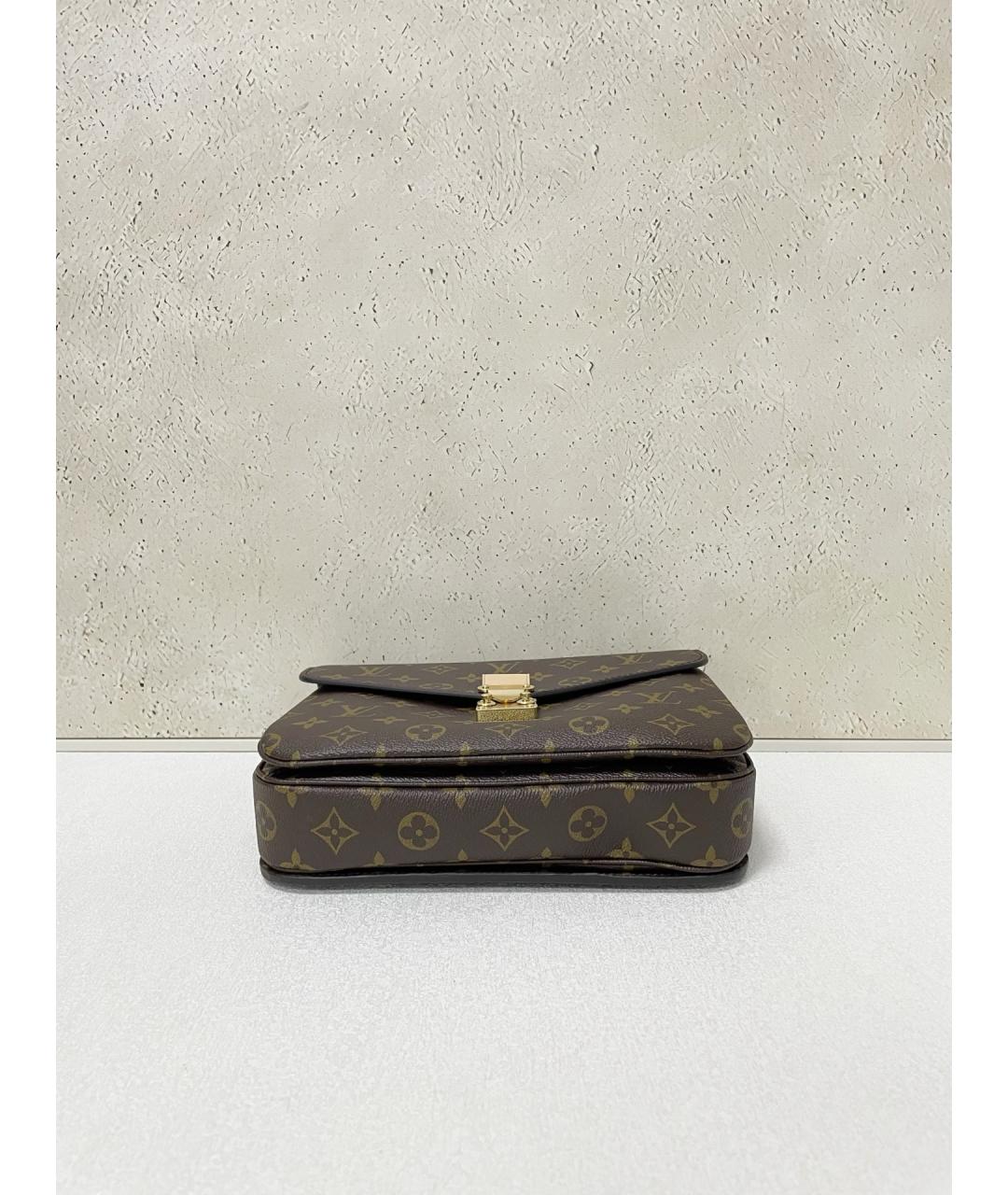 LOUIS VUITTON Коричневая сумка через плечо из искусственной кожи, фото 6