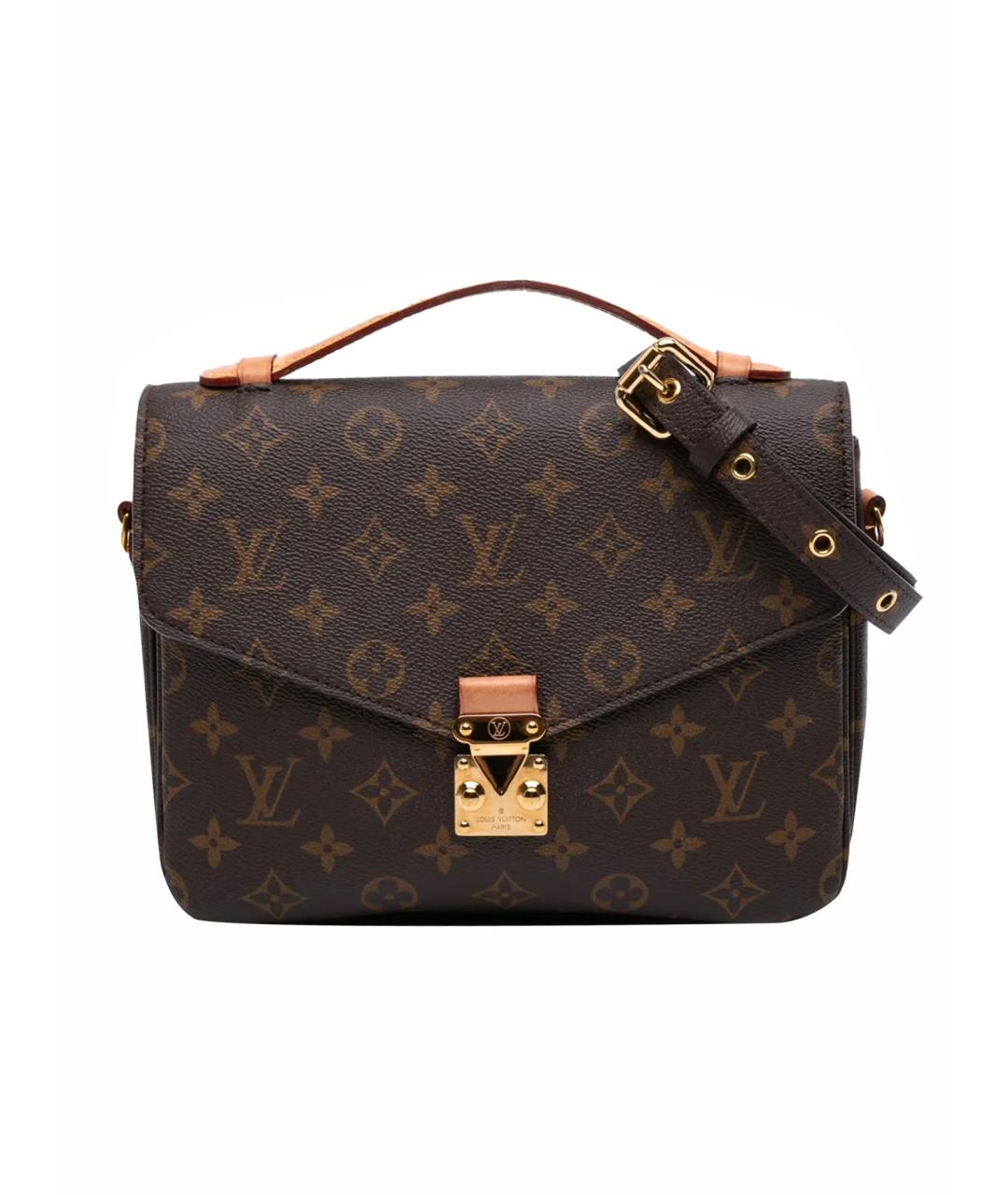 LOUIS VUITTON Коричневая сумка через плечо из искусственной кожи, фото 1