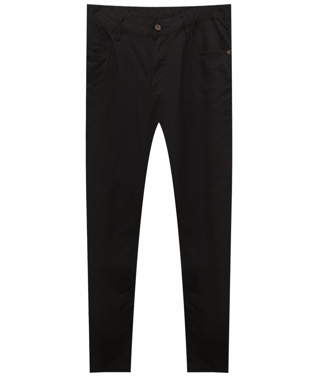 CANALI Темно-синие льняные повседневные брюки, фото 1
