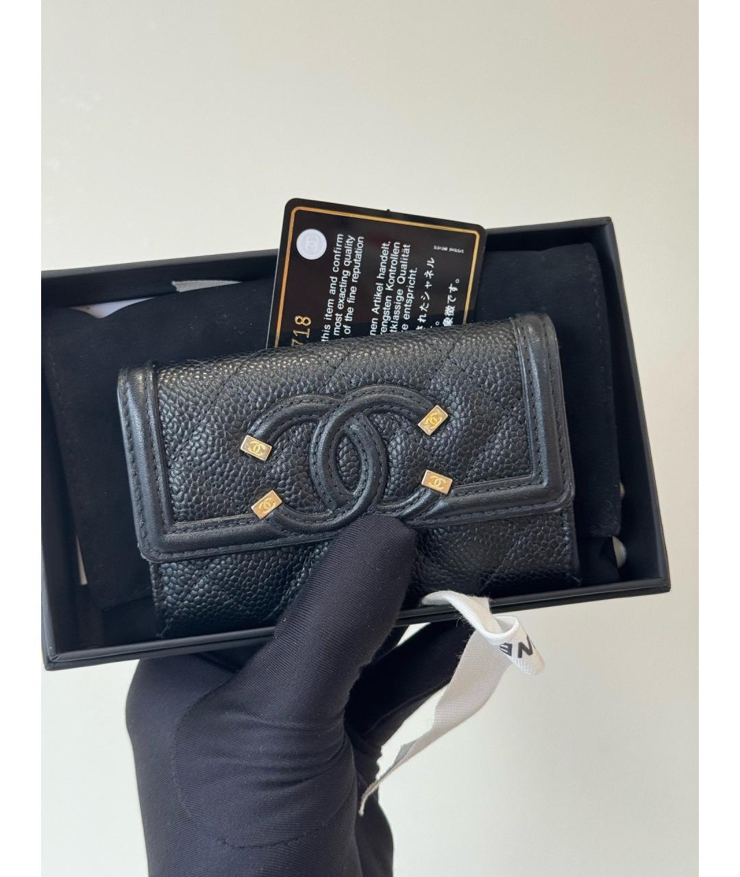 CHANEL Черный кошелек, фото 2