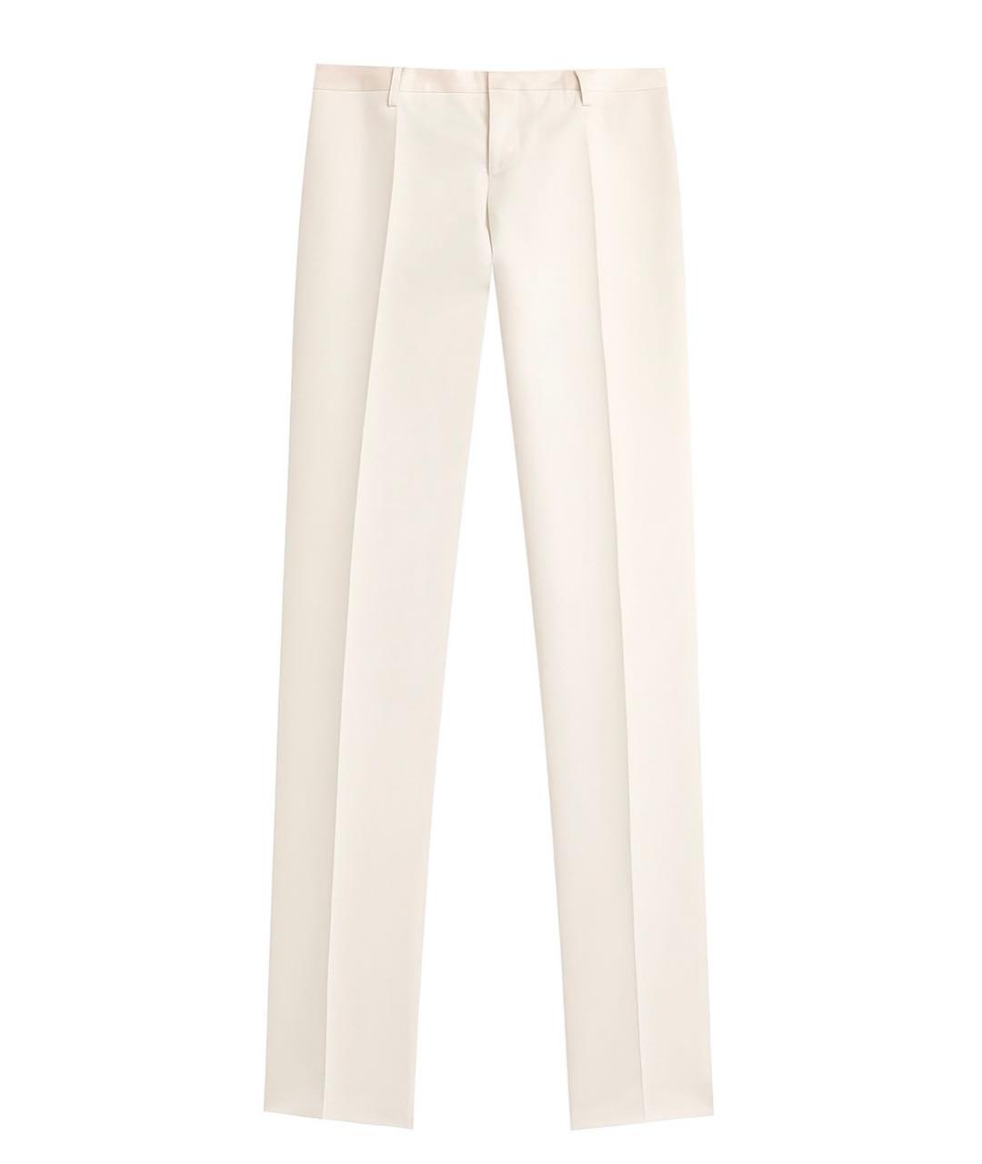 DSQUARED2 Белые хлопковые прямые брюки, фото 1