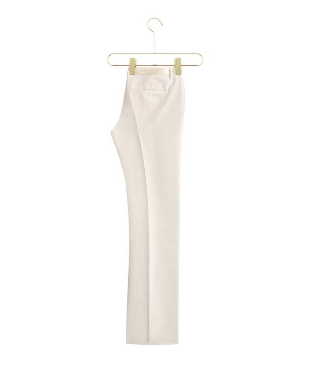 DSQUARED2 Белые хлопковые прямые брюки, фото 3