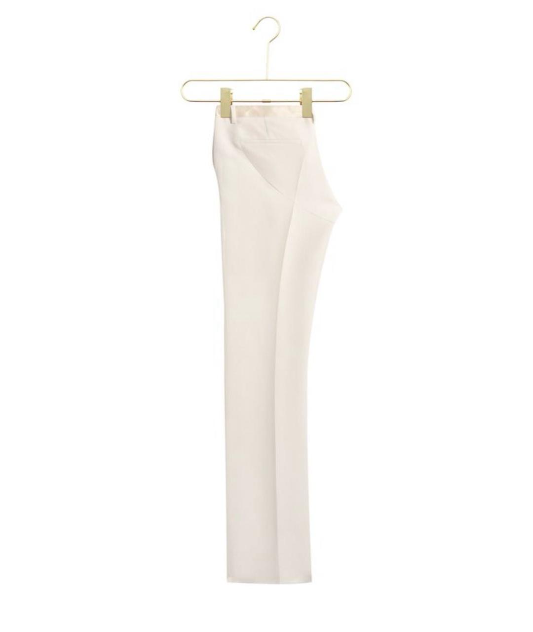 DSQUARED2 Белые хлопковые прямые брюки, фото 2