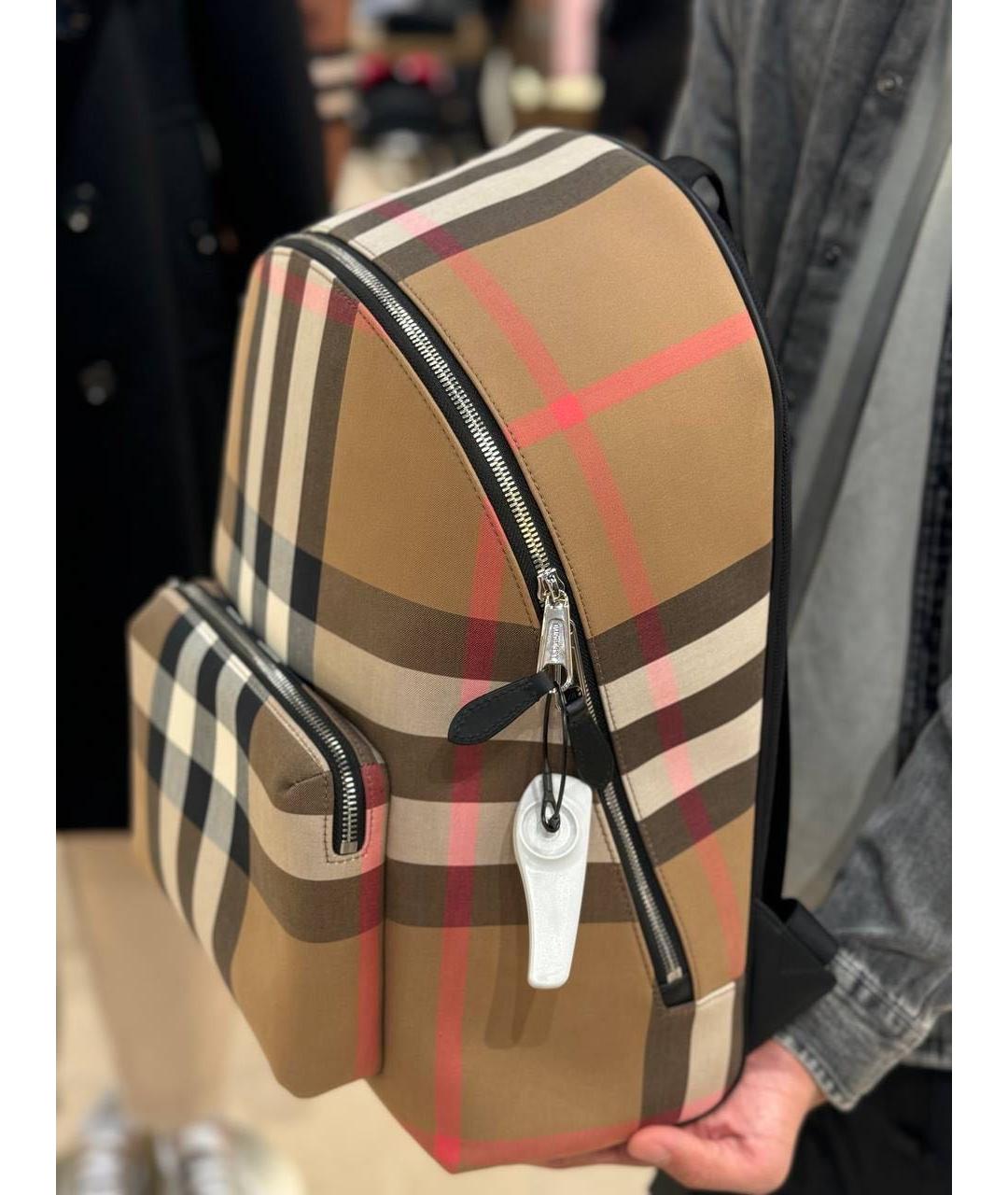 BURBERRY Коричневый кожаный рюкзак, фото 8