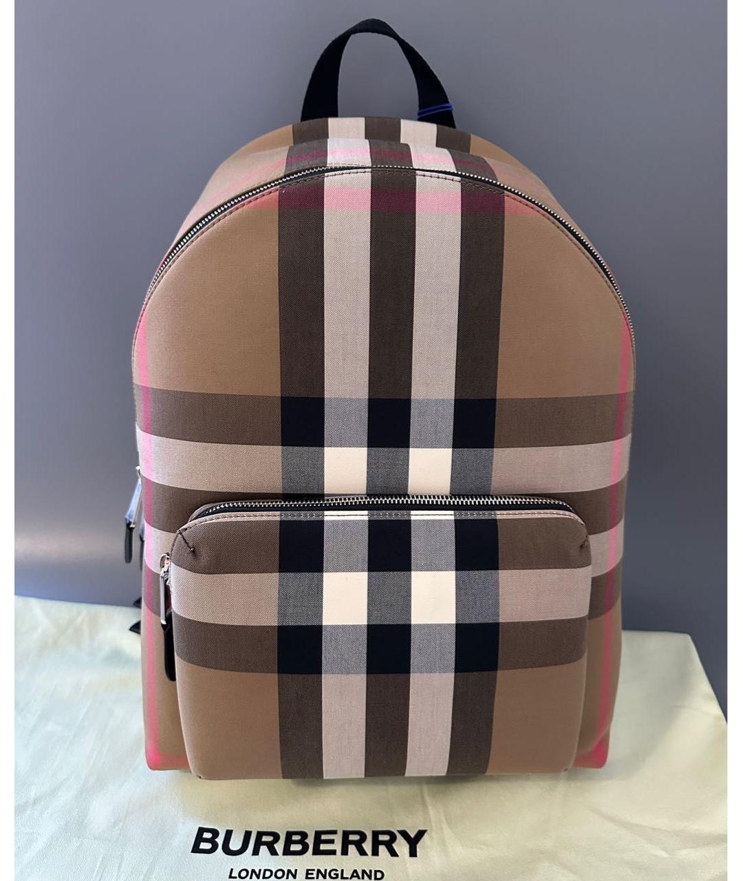 BURBERRY Коричневый кожаный рюкзак, фото 5