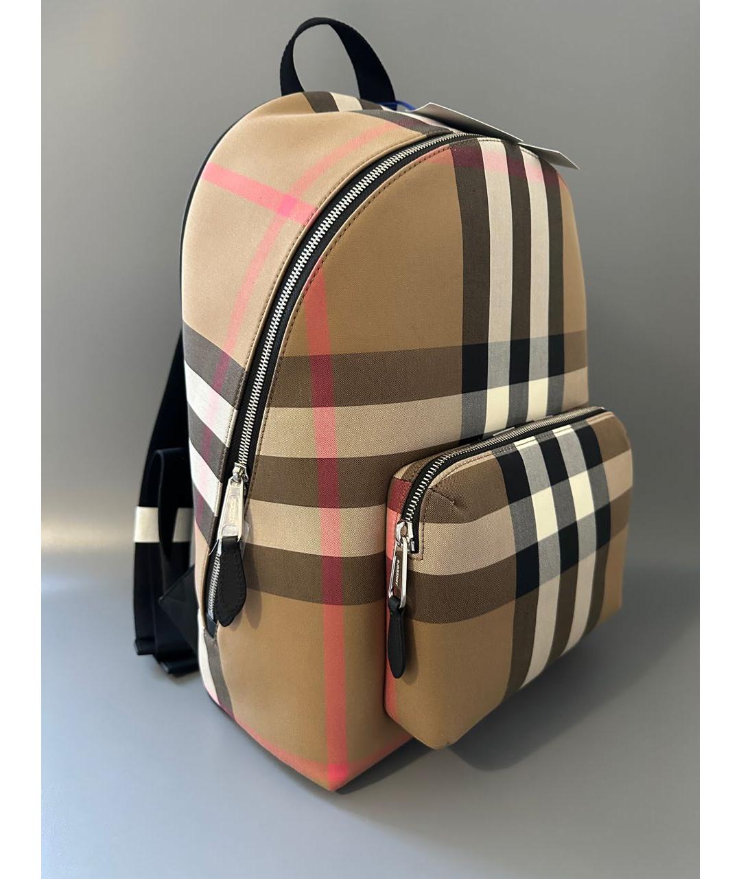 BURBERRY Коричневый кожаный рюкзак, фото 4