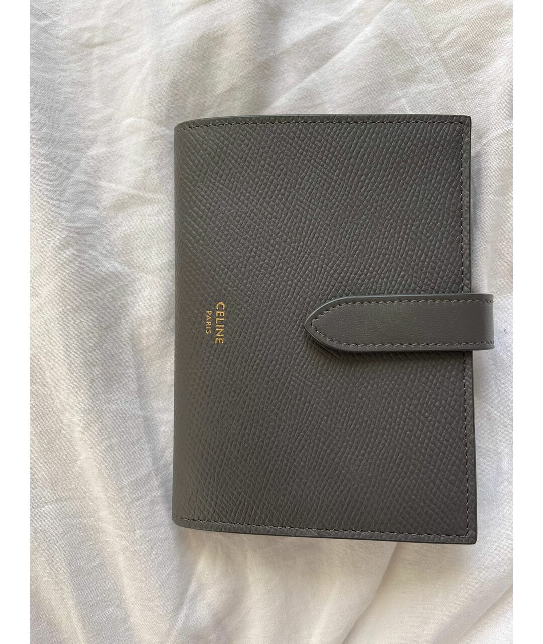 CELINE PRE-OWNED Серый кожаный кошелек, фото 6